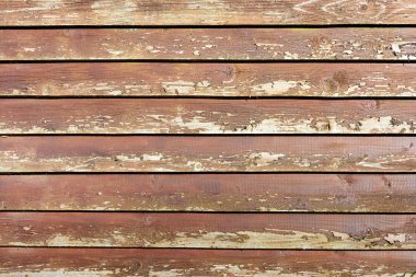 Arka plan düz ahşap panoları. Kaba doku eski ahşap yüzey. Boş yer.