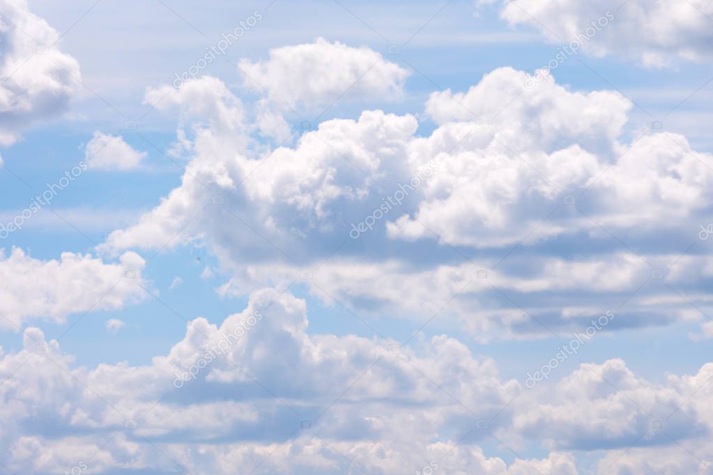 blue cloudy sky as background