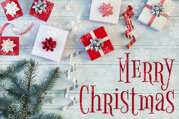 Merry Christmas greeting card