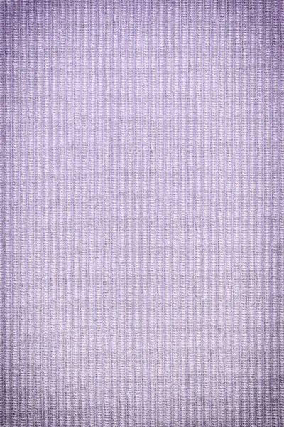 Textura nervurada de tecido denso. Fechamento de tecido estofado. Fundo roxo vazio para layouts com vinheta . — Fotografia de Stock