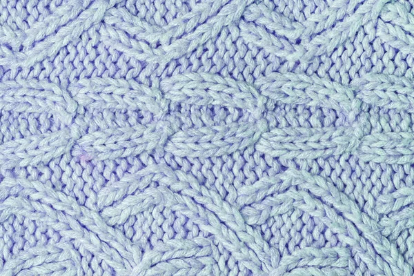 Light Blue Knitted Knit Background — Stock Photo, Image
