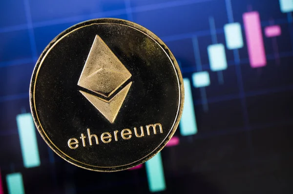 Ethereum Dat Een Moderne Manier Van Uitwisseling Deze Crypto Valuta — Stockfoto