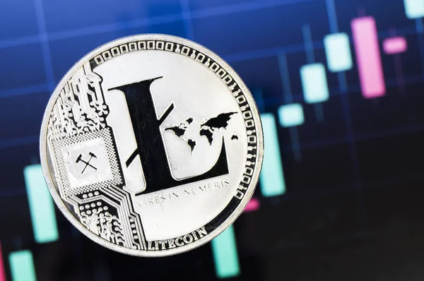Litecoin Una Forma Moderna Cambio Esta Moneda Criptográfica Medio Conveniente — Foto de Stock