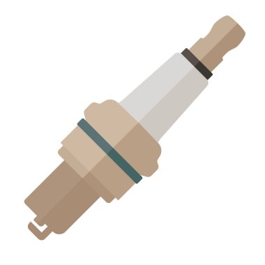 Araba buji beyaz arka plan üzerinde