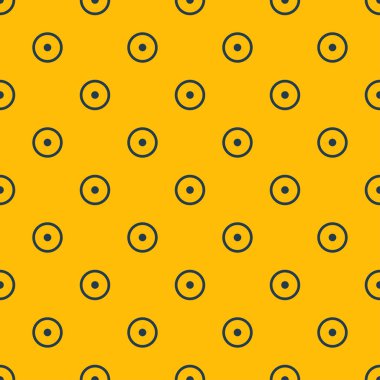 Seamless modeli basit şekli daire üçgen sarı arka plan