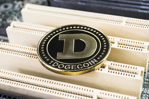 Dogecoin Est Moyen Moderne Échange Cette Crypto Monnaie Est Moyen — Photo