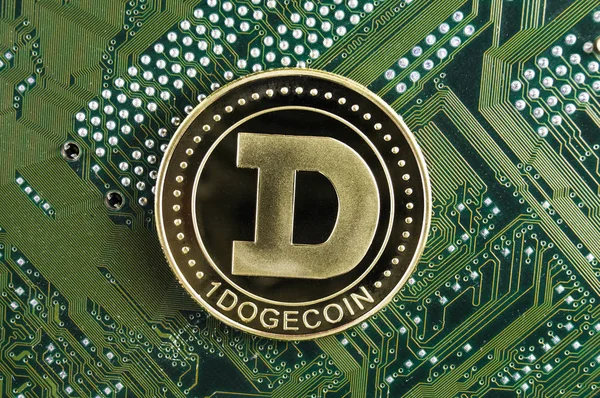 Dogecoin Est Moyen Moderne Échange Cette Crypto Monnaie Est Moyen — Photo