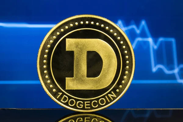 Dogecoin Modern Way Exchange Crypto Currency Convenient Means Payment Financial — Stock Photo, Image