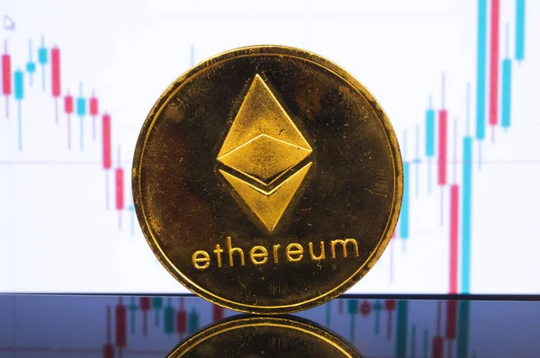 Ethereum Nowoczesny Sposób Wymiany Ten Krypto Waluty Jest Wygodnym Środkiem — Zdjęcie stockowe