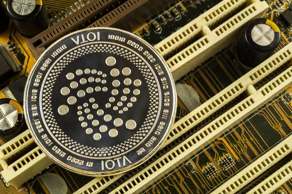 Iota Una Forma Moderna Cambio Esta Moneda Criptográfica Medio Conveniente — Foto de Stock