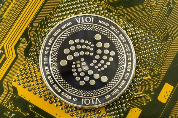 Iota Una Forma Moderna Cambio Esta Moneda Criptográfica Medio Conveniente — Foto de Stock