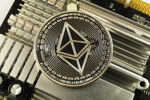 Ethereum Classic Modern Way Exchange Crypto Currency Convenient Means Payment — Stock Photo, Image