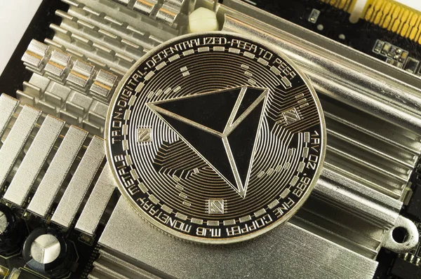 Tron Una Forma Moderna Cambio Esta Moneda Criptográfica Medio Conveniente — Foto de Stock