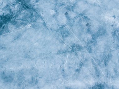 Backgrou olarak açık donmuş göl üzerinde kırık buz Close-up