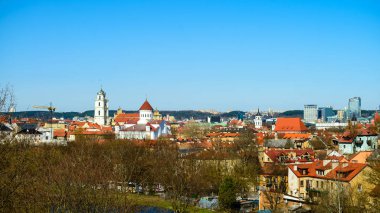 Bahar Vilnius eski t gözlem güverteden güzel manzara