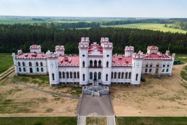 Beautiful aerial view of Puslovskies Palace clipart