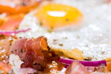 JUCY gıda arka plan ile yumurta