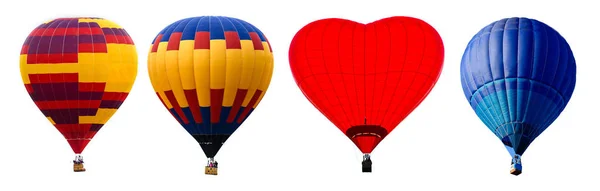 Globos de aire caliente de colores aislados — Foto de Stock