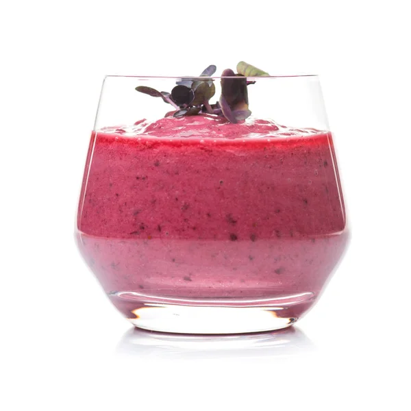 Фруктовий коктейль вегетаріанський у склянці — стокове фото