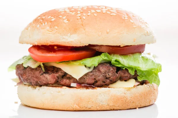 Classic burger, cheeseburger — Stock Photo, Image