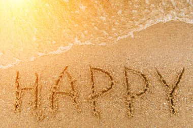 Kuma yazılı Word mutlu