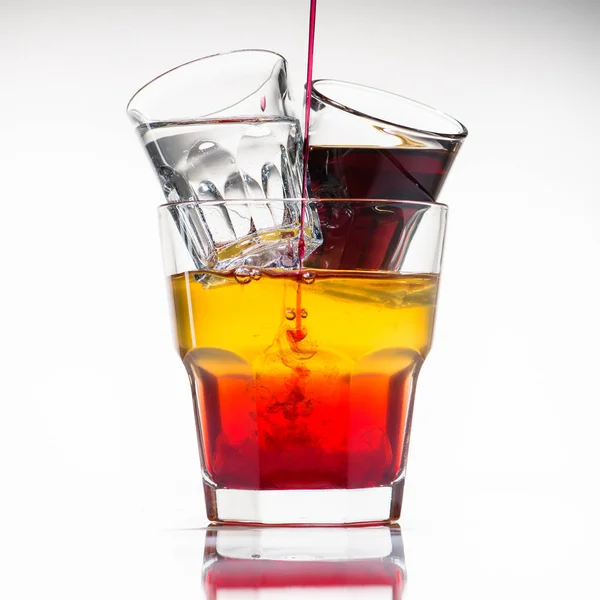 Närbild Gudfadern cocktail i glas — Stockfoto