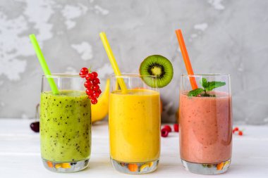 bir cam, sağlıklı gıda taze meyve smoothies