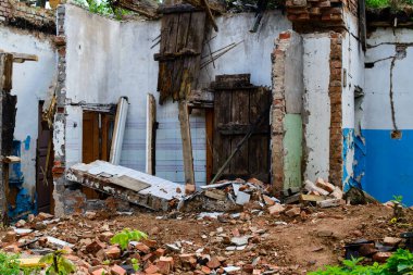 terk edilmiş binada, Ukrayna