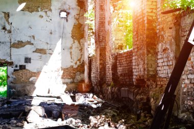 terk edilmiş binada, Ukrayna