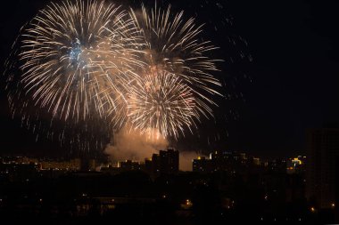 Fireworks gece şehri