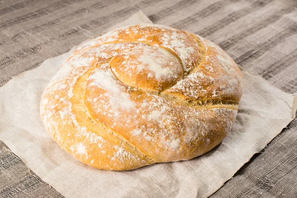 lezzetli fırında iyi bir ışık tekstil zemin üzerine