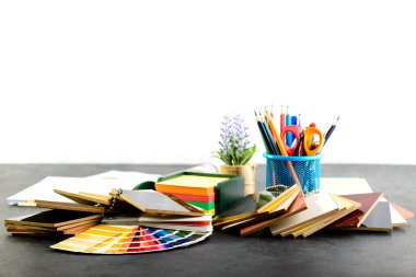 yaratıcı profesyonel tasarımcı İşyeri Ofis. Malzeme