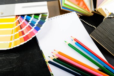 yaratıcı profesyonel modern tasarımcı İşyeri Ofis. EY