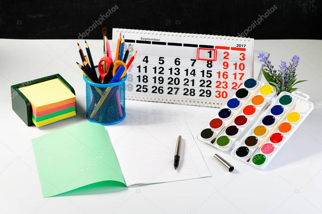 concept of education, the first of September or back to school w
