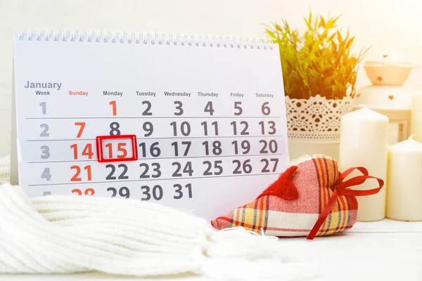 Ocak 15. Beyaz takviminde ayın gün 15. Uluslararası W