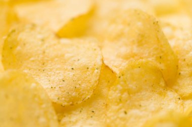 Gıda arka plan patates cipsi
