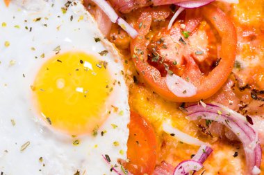 JUCY gıda arka plan ile yumurta