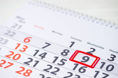 Zafer Bayramı. 9 Mayıs takvim işareti