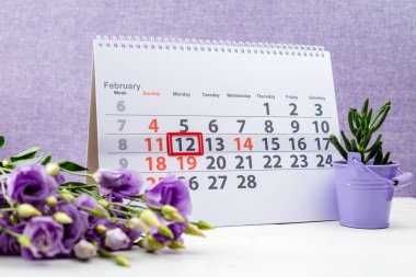 Maslenitsa ya da krep hafta. 12 Şubat takvim işaret 