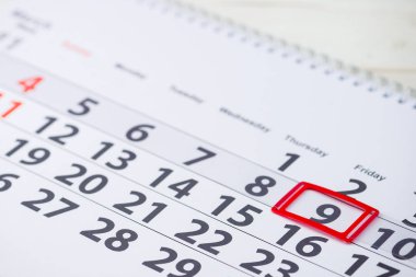 Pi günü, Ulusal diş hekimleri günü, zafer günü. Gün 9 numara işareti üzerinde