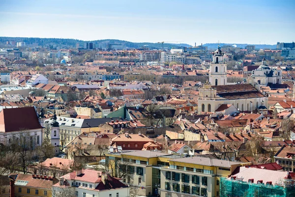 Bahar Vilnius eski t gözlem güverteden güzel manzara