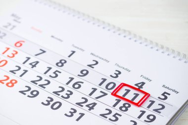 Milli yemek ne gün istiyorum. 11 takvim, clo mark Mayıs