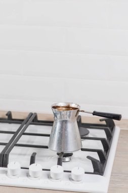 Türk kahve bira yakın çekim