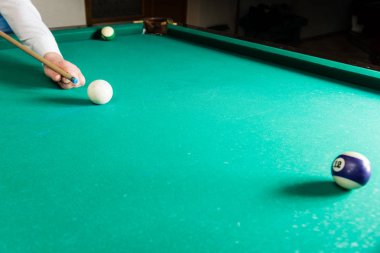 Cue bilardo havuzu oyun, atlet