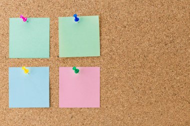 Soyut kağıt Not iğne mantar pano