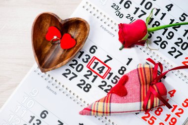 nişan yüzüğü, kalp, takvim, 14 Şubat, Valent için bir hediye