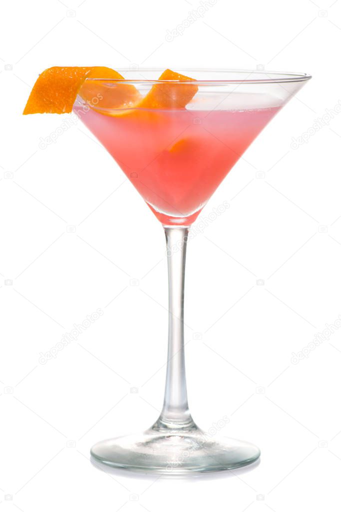 cosmopolitan cocktail Isolated