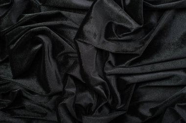 buruşuk siyah kumaş dokusu