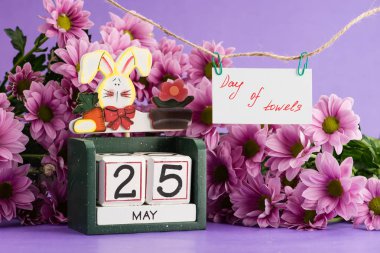 Havlu günü takvim üzerinde 25 Mayıs