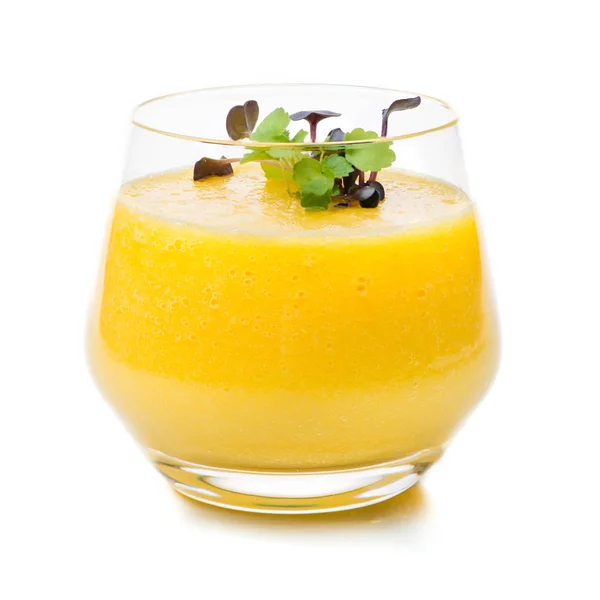 Buah segar smoothie dengan mangga dan nanas — Stok Foto